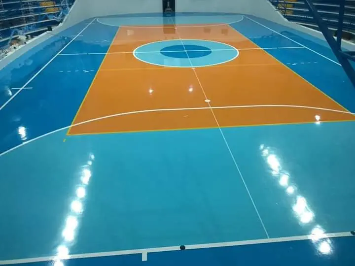 Quadras esportivas — trabalho realizado pela Radpóxi Pisos