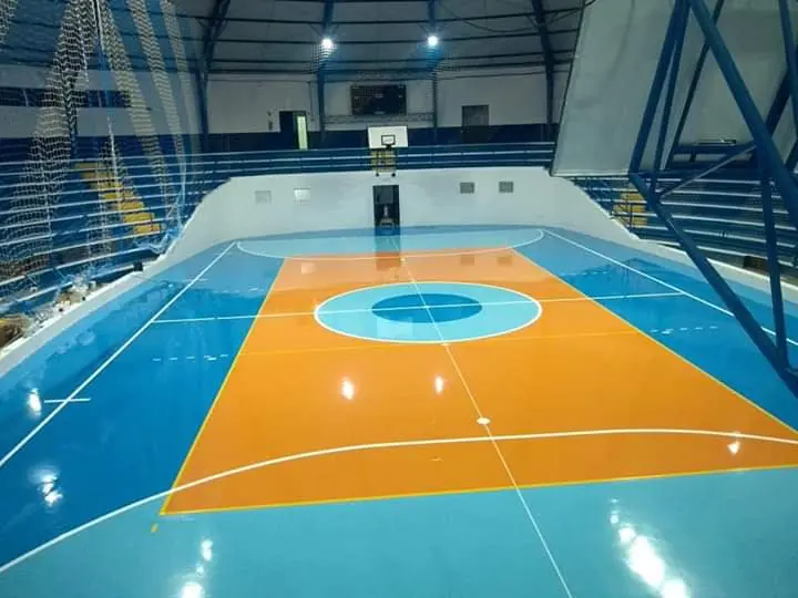 Quadras esportivas — trabalho realizado pela Radpóxi Pisos
